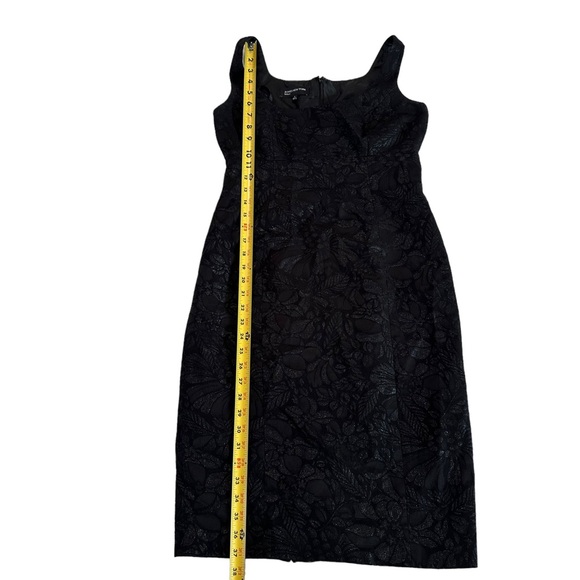 Jones New York Black Metallic Midi Dress Size 4 - Picture 7 of 17